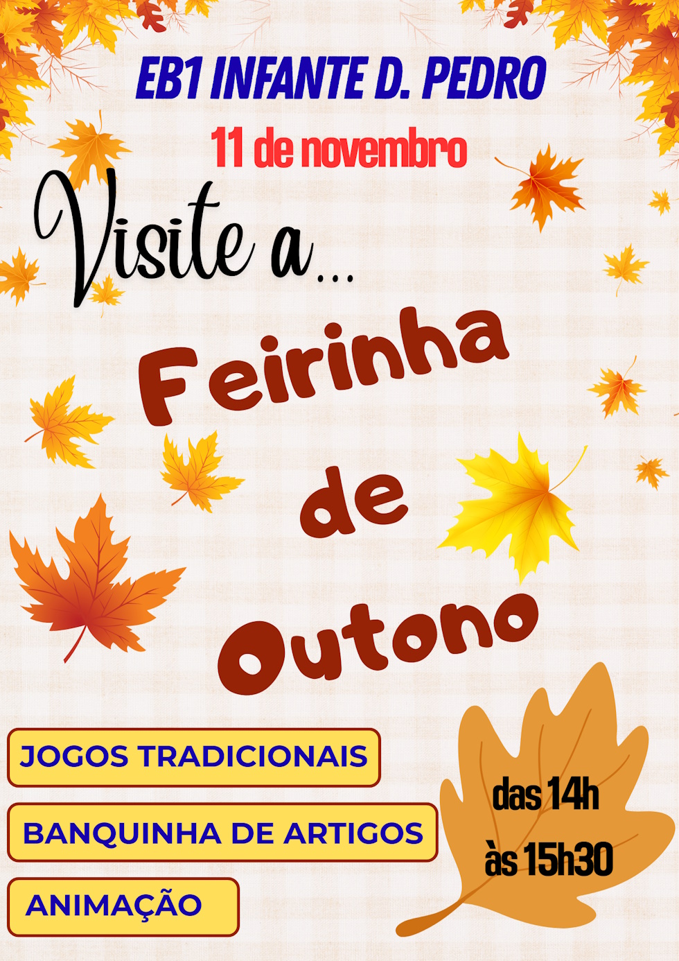 Cartaz Feirinha de Outono