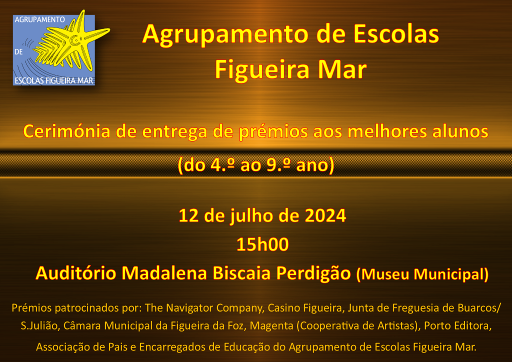 Cartaz cerimónia 2024 Custom