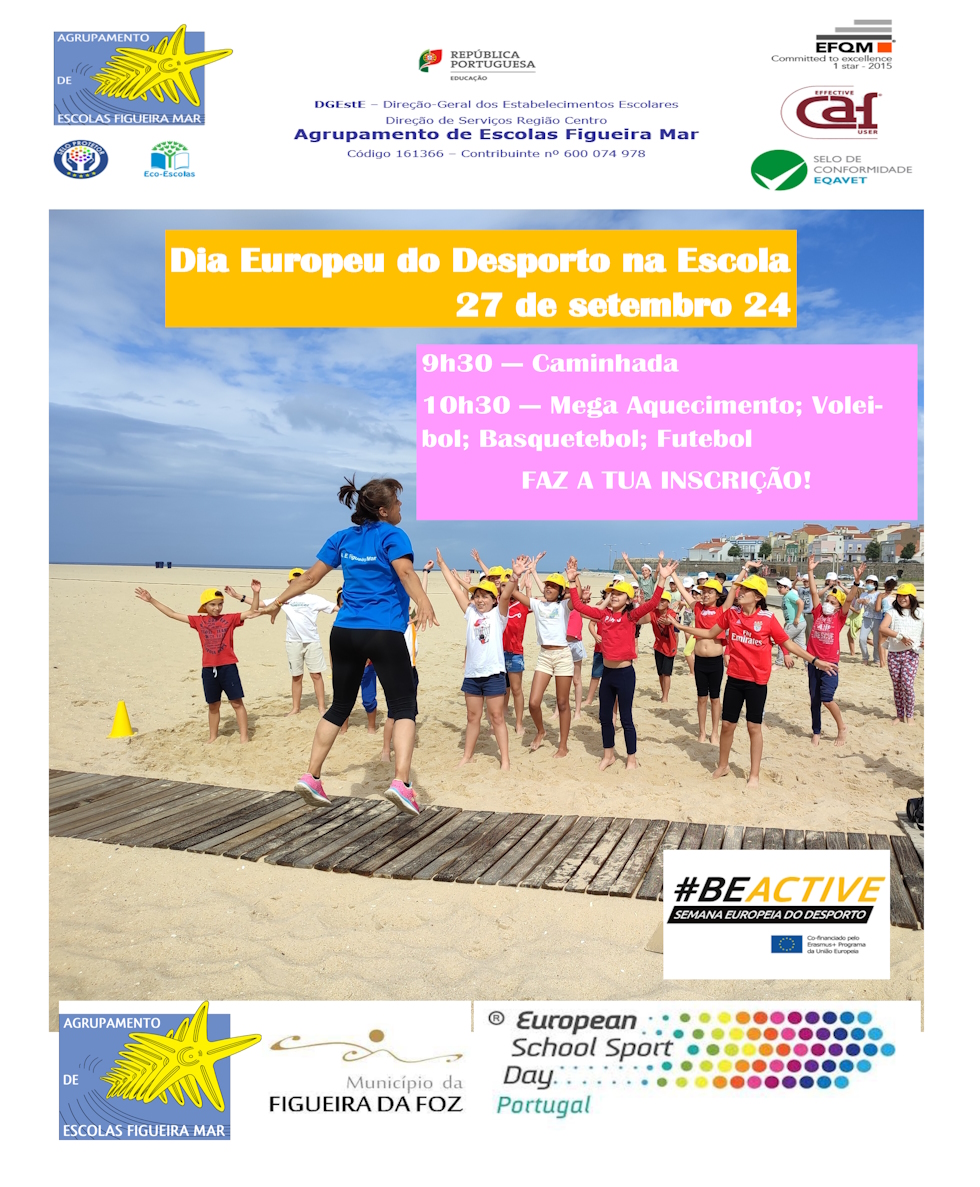 Cartaz Semana Europeia do Desporto na Escola