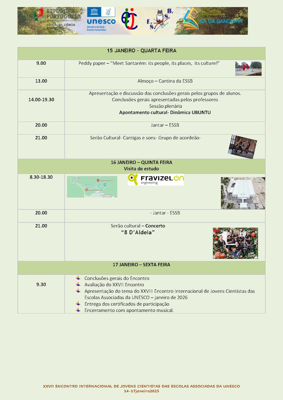 Programa - XXVII MeetingJCEAUNESCO- ESSB- jan2025 Página 2