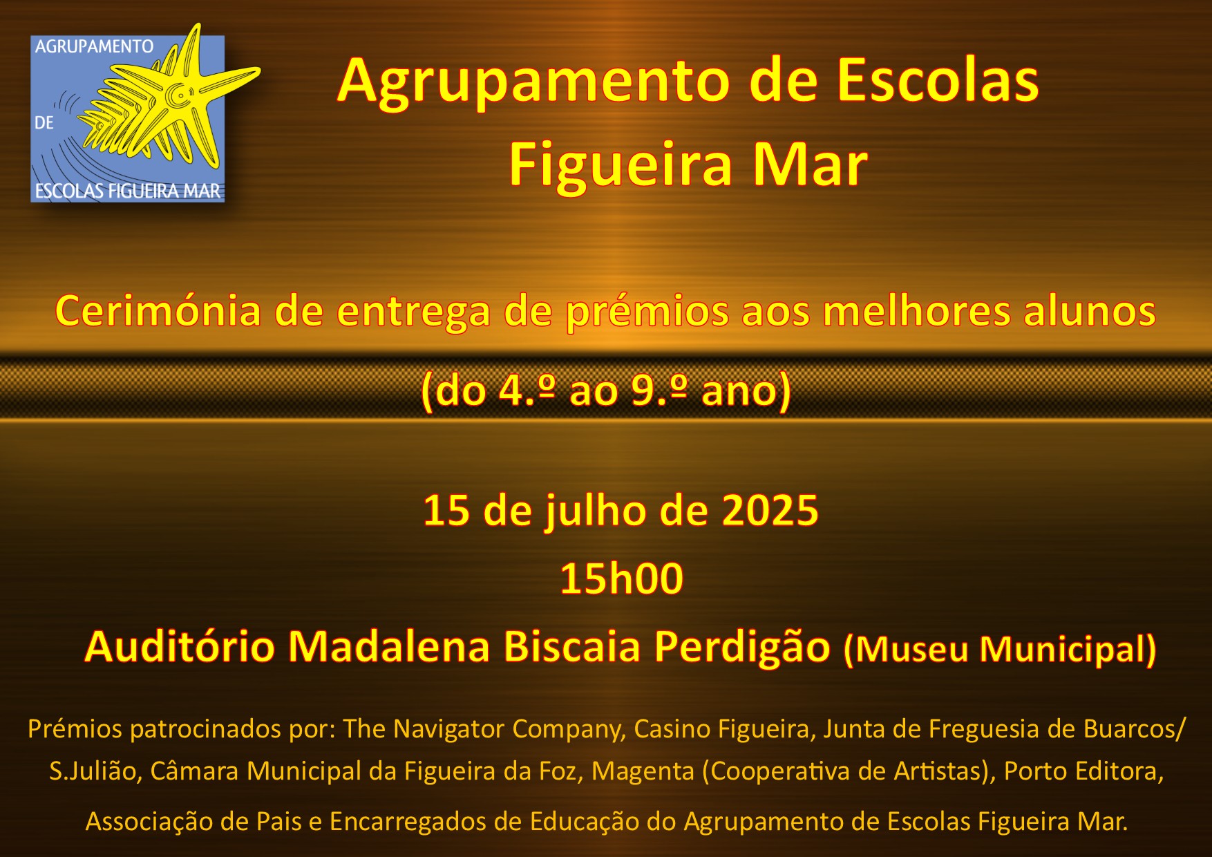 Cartaz cerimónia 2025