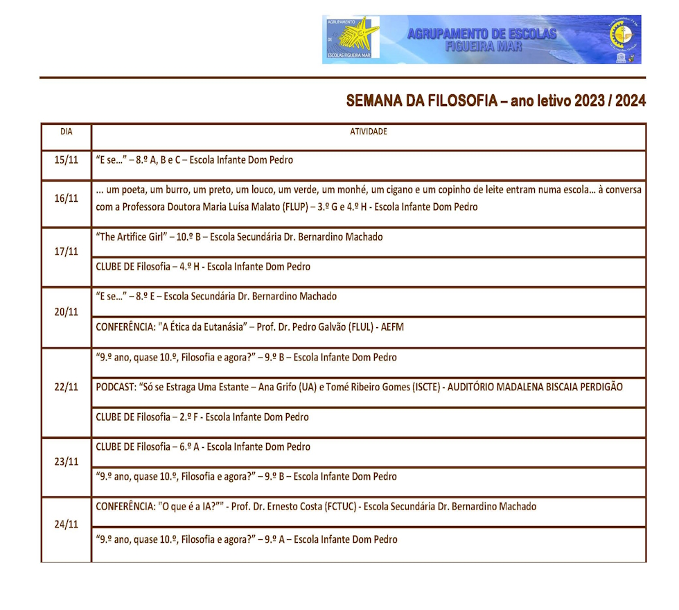 CARTAZ SEMANA DA FILOSOFIA