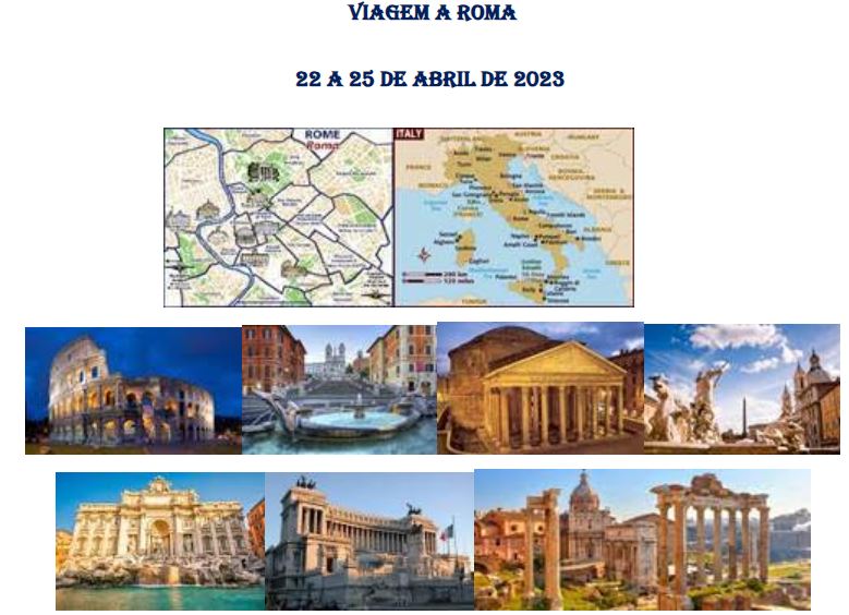 Viagem a Roma 22 a 25 abril 2023